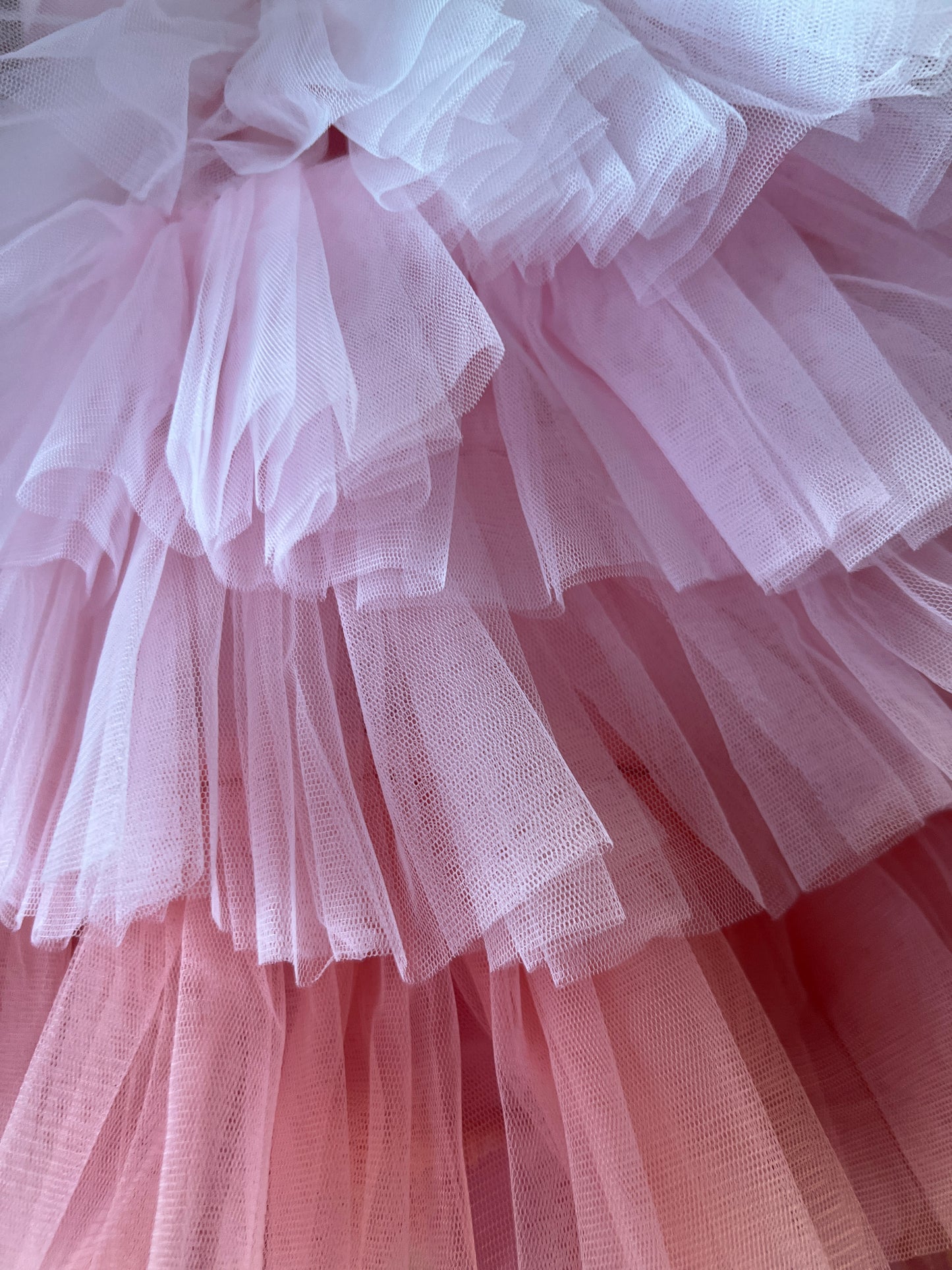 Girls Tulle Tutu Dress - Pink Multi