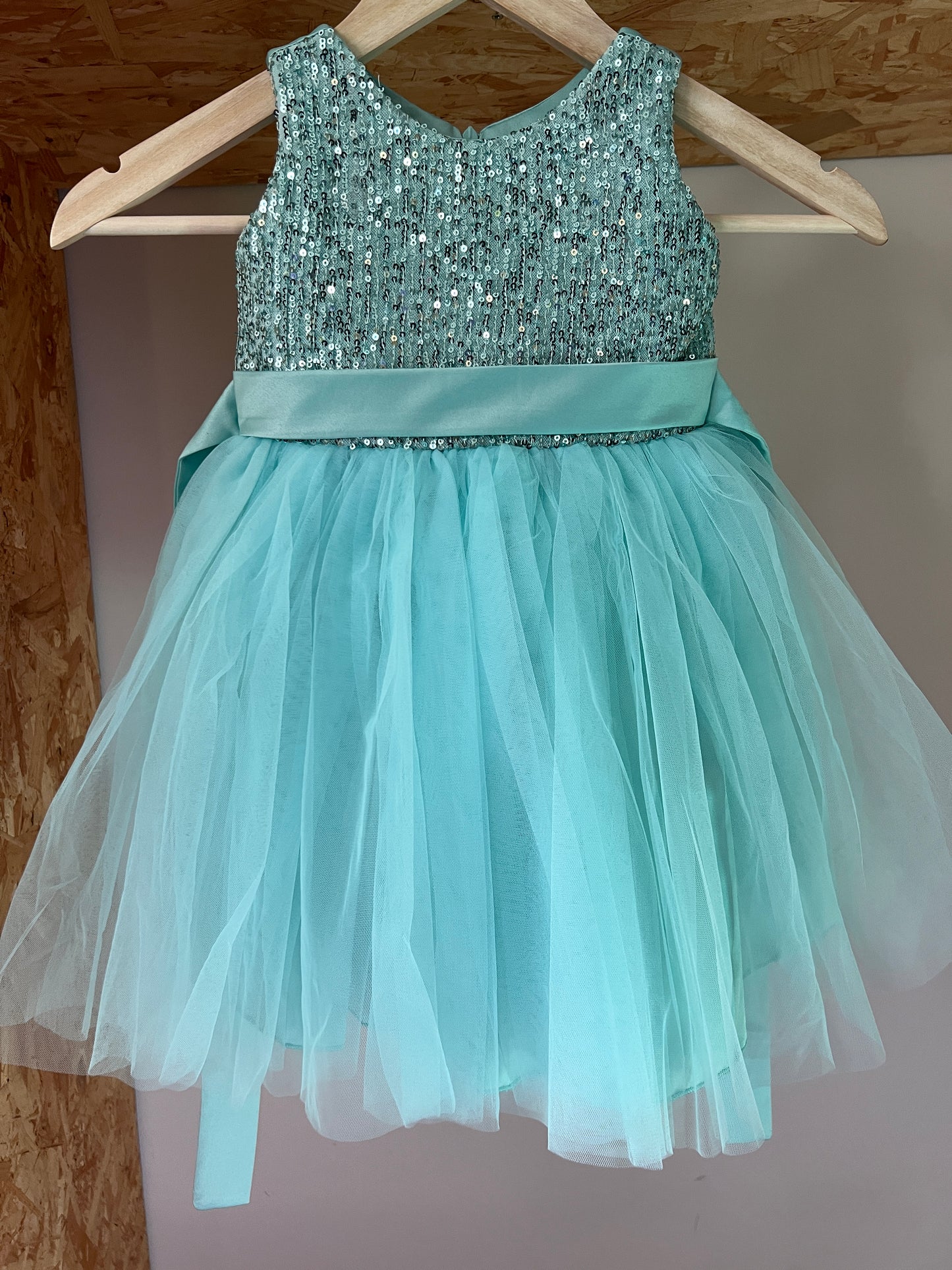 Girls sequin dress - Pastel Blue