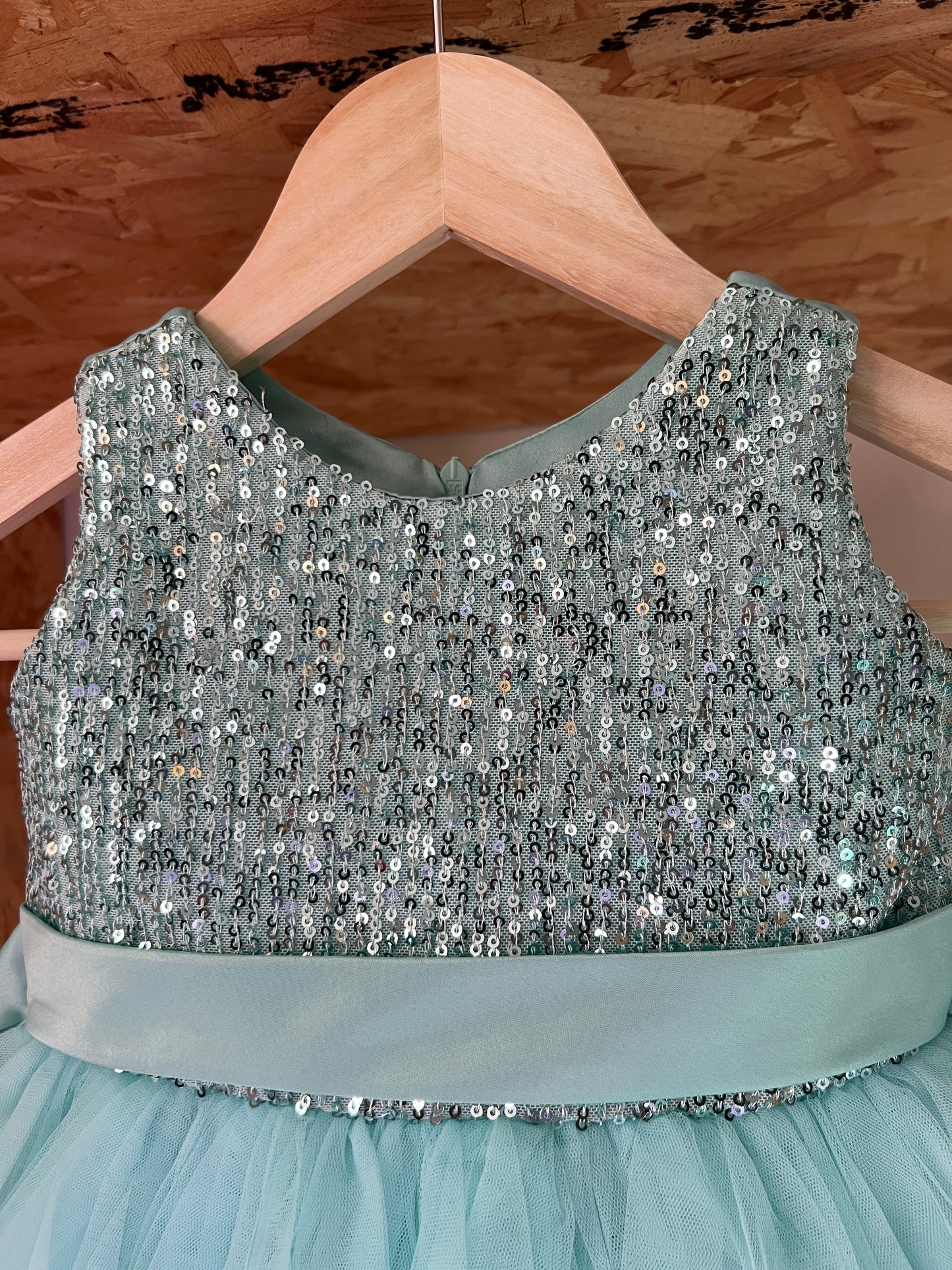 Girls sequin dress - Pastel Blue