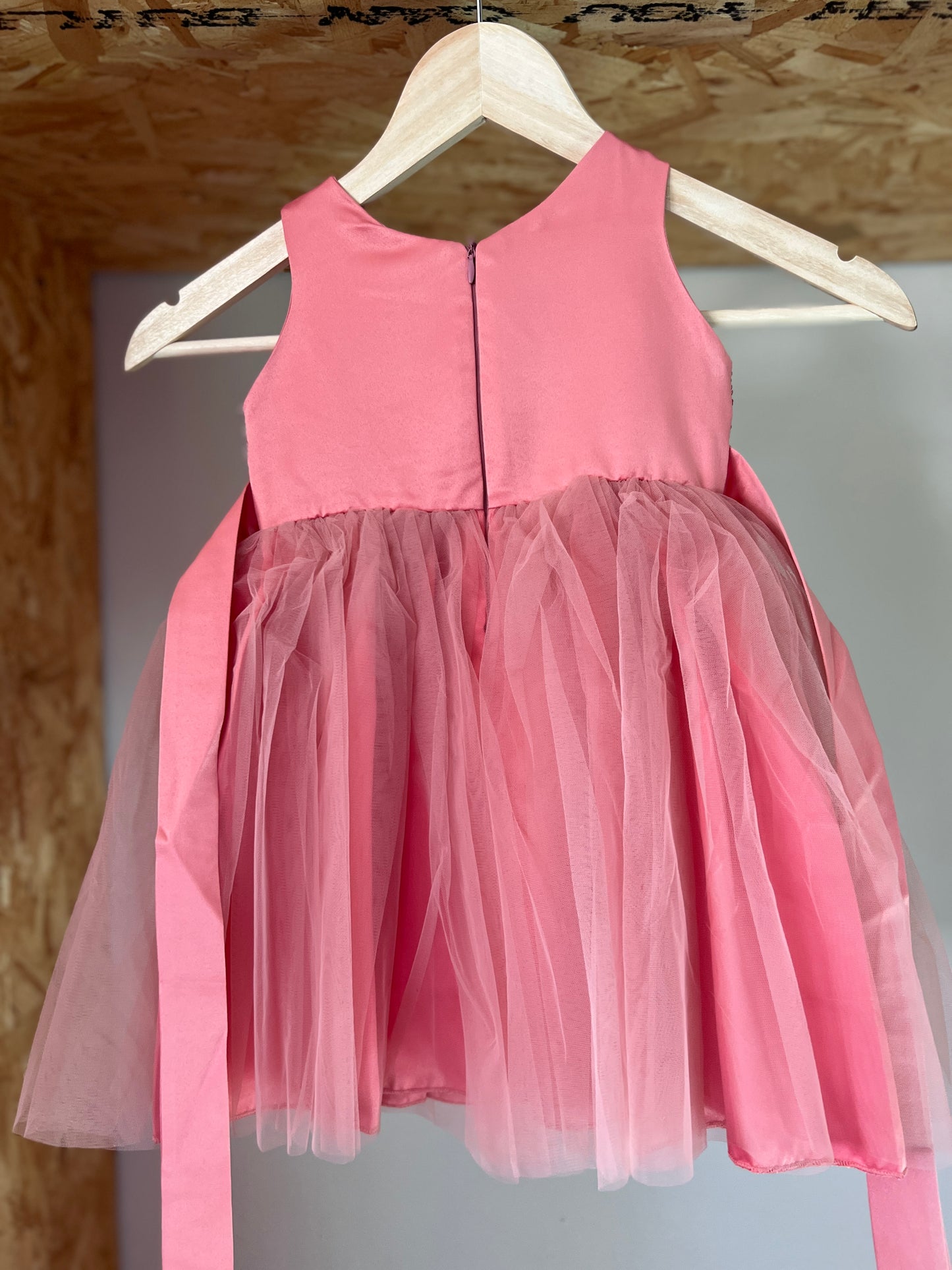 Girls sequin dress - Dusty Pink